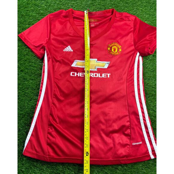 Adidas Manchester United Rooney #10 Newton Heath Jersey Red L ClimaCool Soccer - Picture 8 of 9